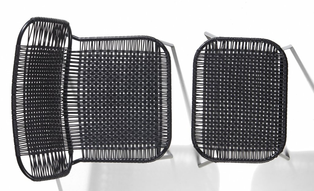 Cielo Footstool Footstool Outdoor ames Black - Black