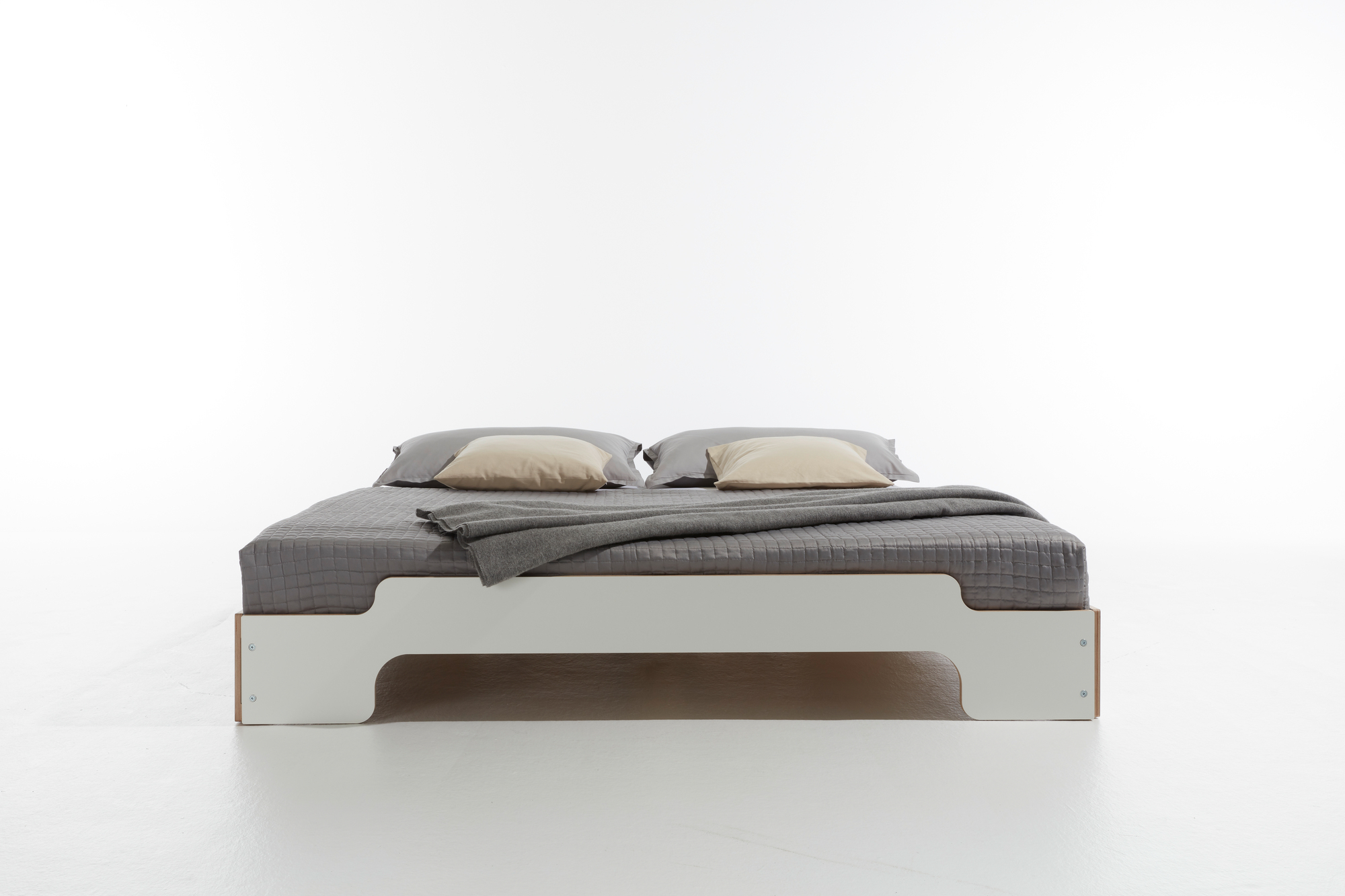 Stacking Bed CPL White Comfort height Müller Möbelwerkstätten 950m2