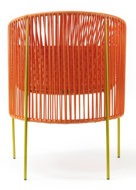 Caribe Dining Chair Outdoor ames Orange / Bubblegum Pink / Curry Yellow