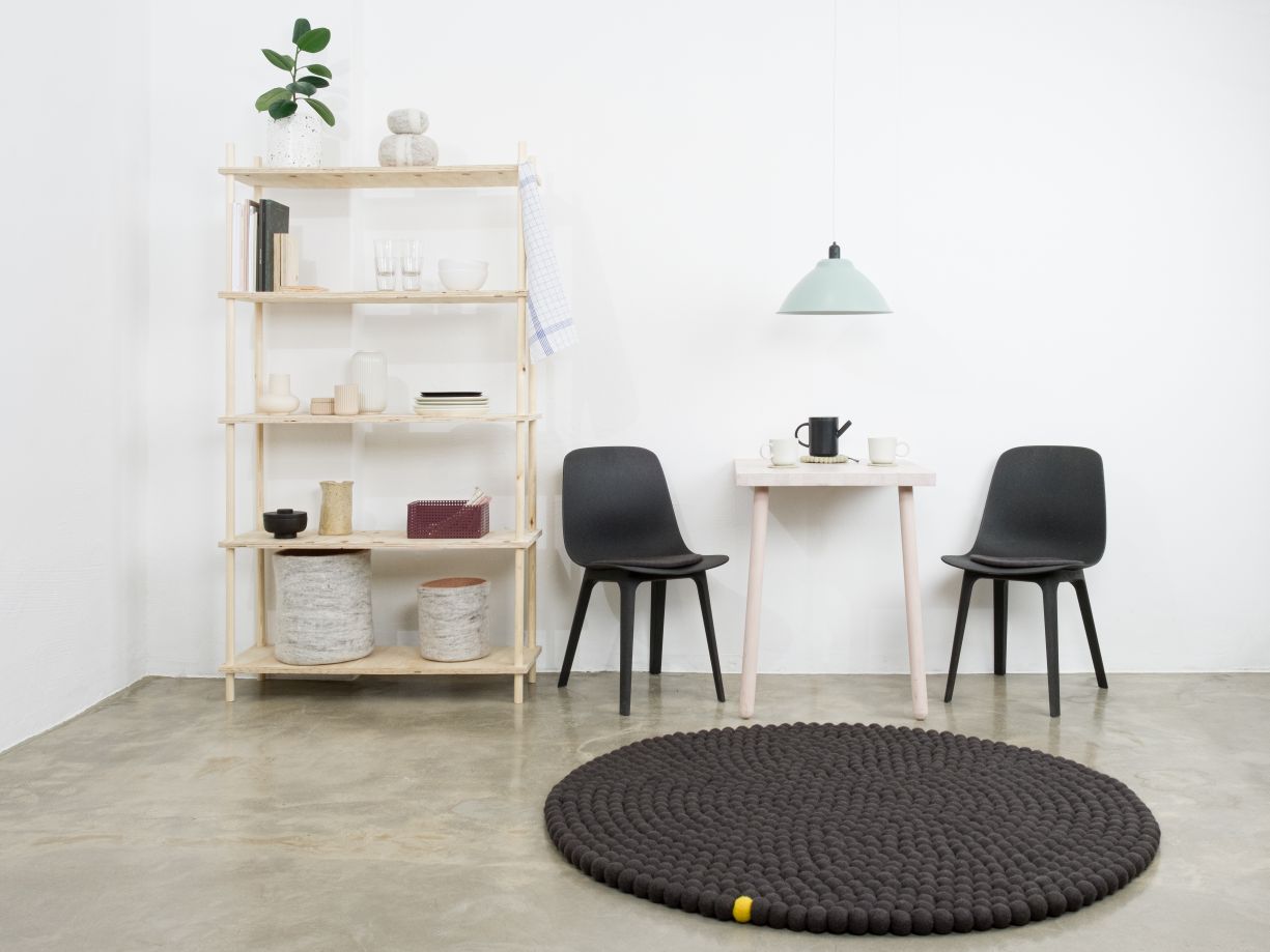 Big One Round Felt carpet Ø 160 cm myfelt Anthracite