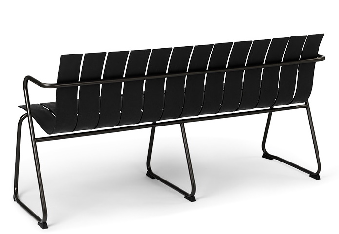 Ocean Bench Outdoor Bench Black Mater SINGLE PIECES