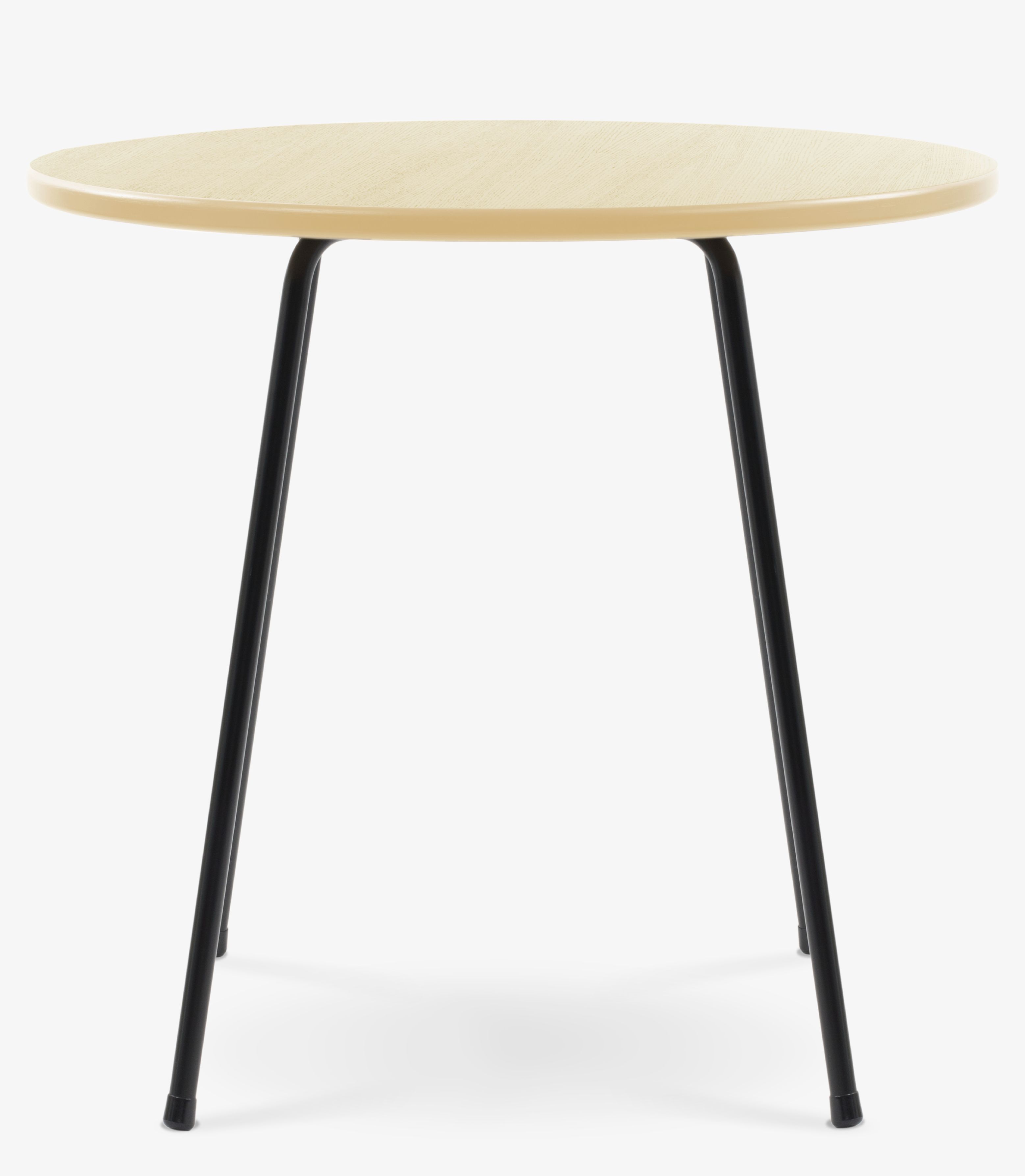 SE 330 café table Wilde+Spieth matt black - clear lacquered ash
