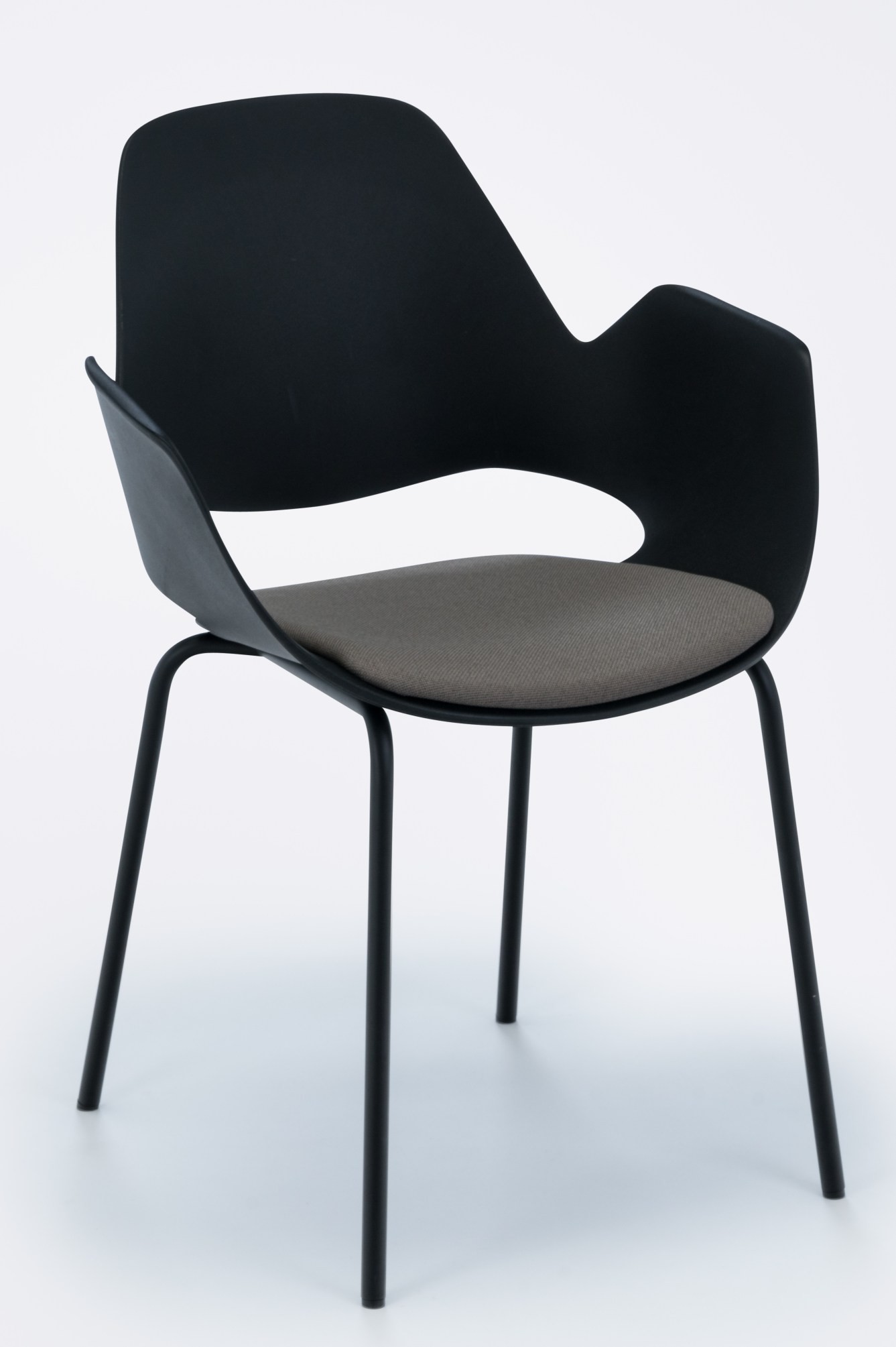 Falk Armchair Legs in black powder coated metal Houe