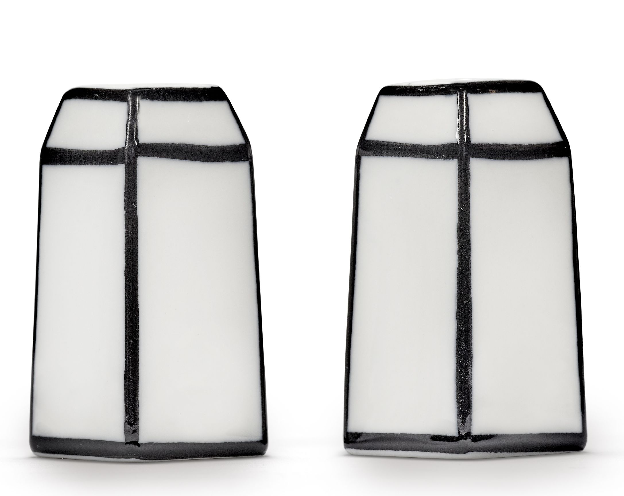 Salt & Pepper Shaker Set White/Black Carte Blanche Serax