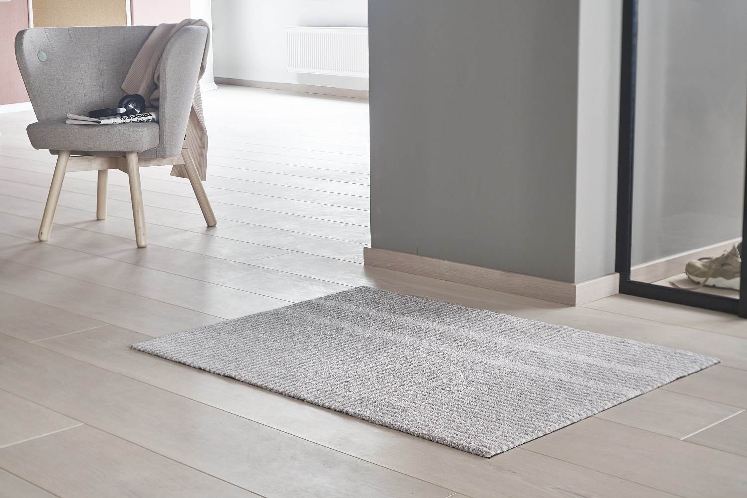 Løype Indoor / Outdoor doormat W 60 x D 85 cm / BREEZY BEIGE Heymat SINGLE PIECE