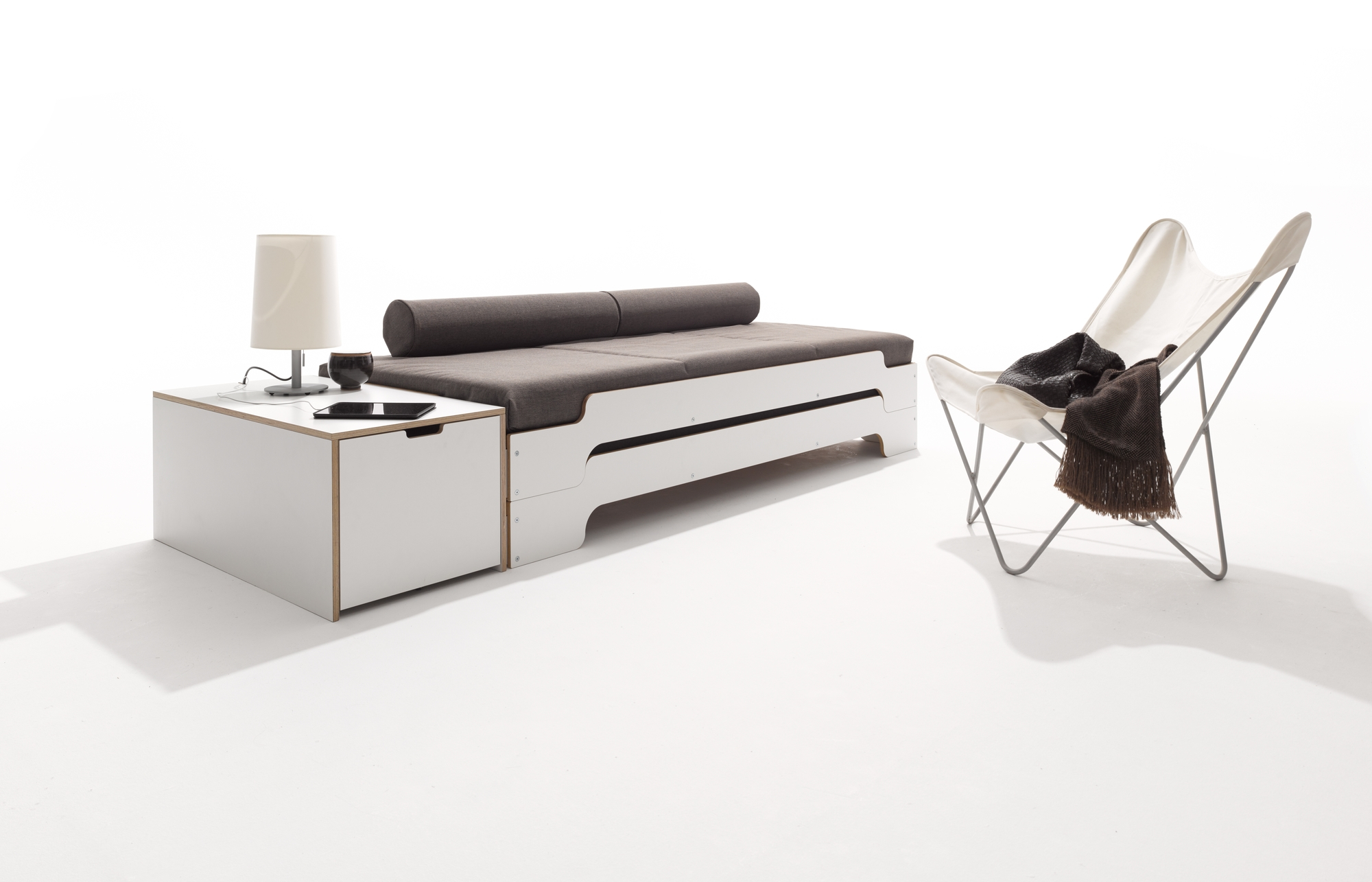 Starr Bed base Solid wood frame Müller Möbelwerkstätten 915 19