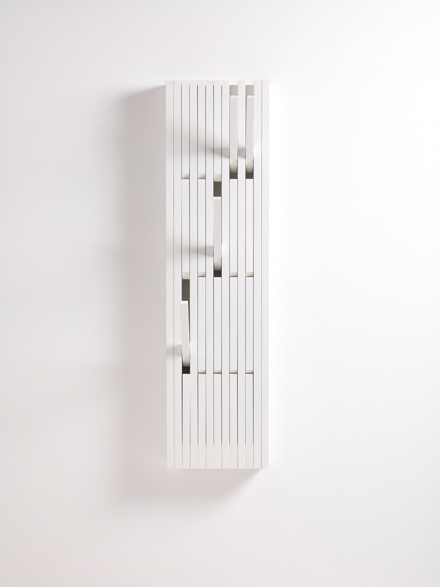 Piano wall coat rack small Beech Lacquered White PER/USE