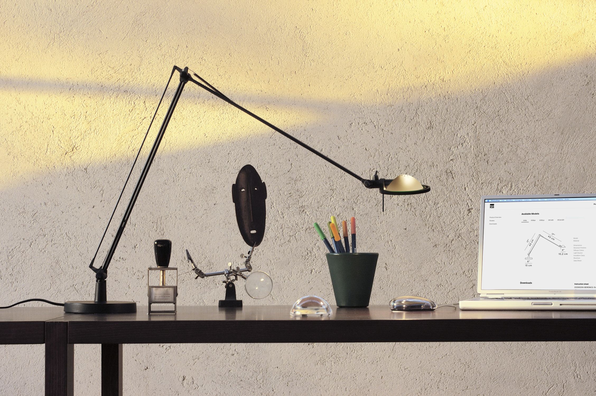 D12 Berenice Table Lamp small black Luceplan
