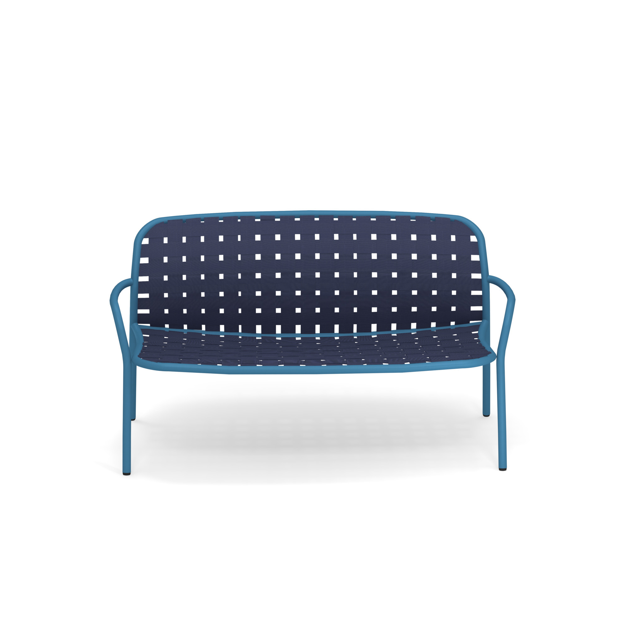 Yard Sofa 2-Sitzer Bank emu mattweiß - braun