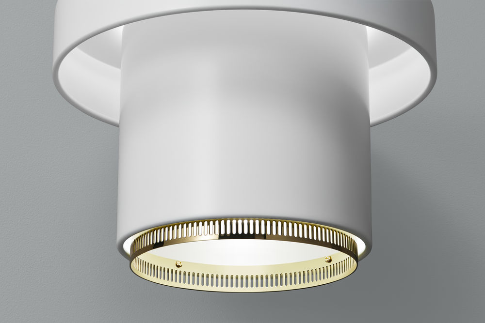 A201 Pendant light Artek White - Brass