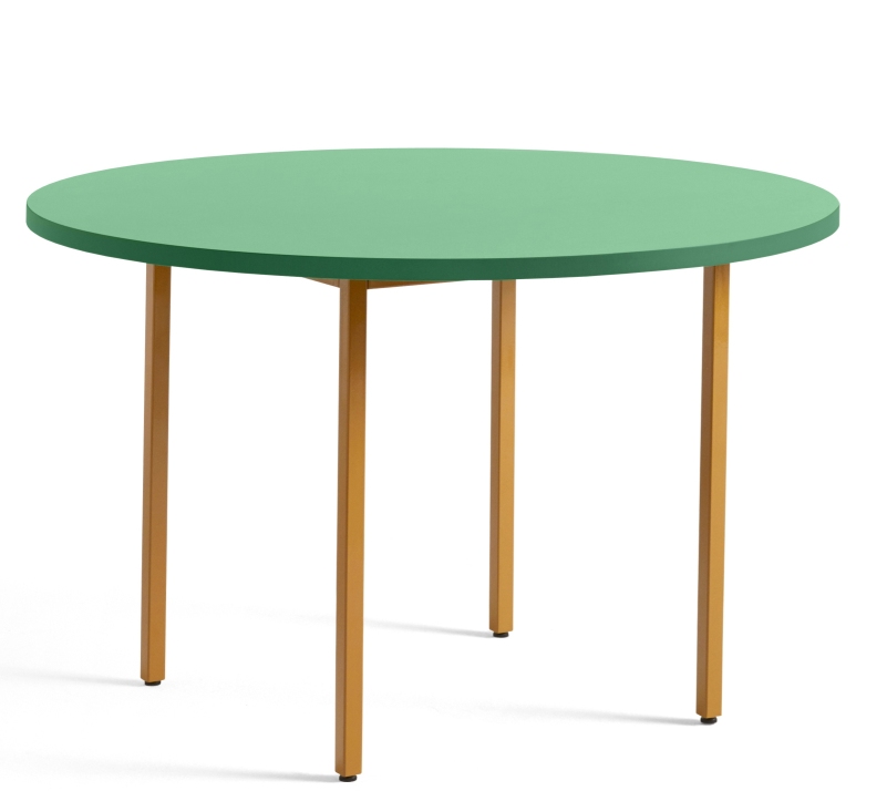 Two Colour Table 105 cm Hay Mint green - Ochre