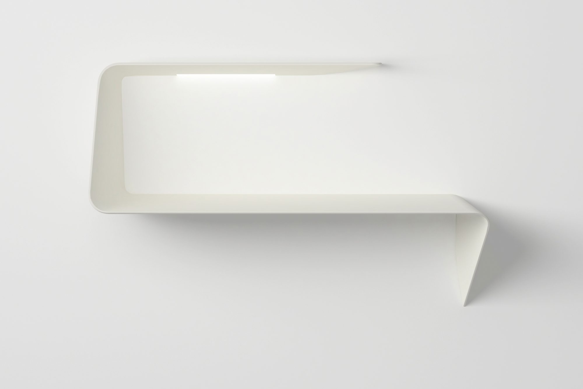 Mamba rack / wall bureau with LED MDF Italia