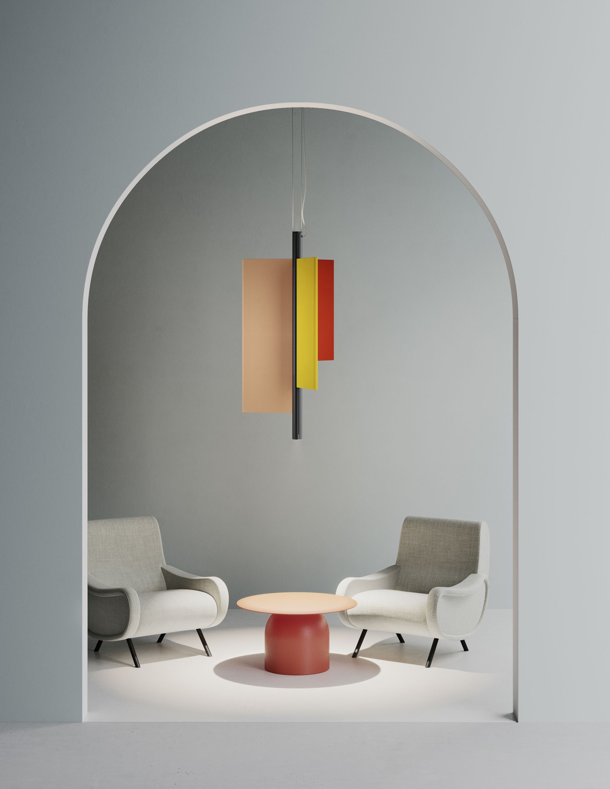 D97 Trypta Pendant Light Complete Set Luceplan
