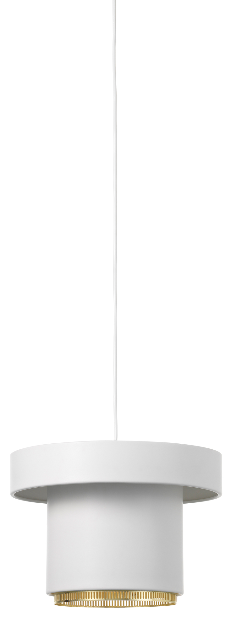 A201 Pendant light Artek White - Brass