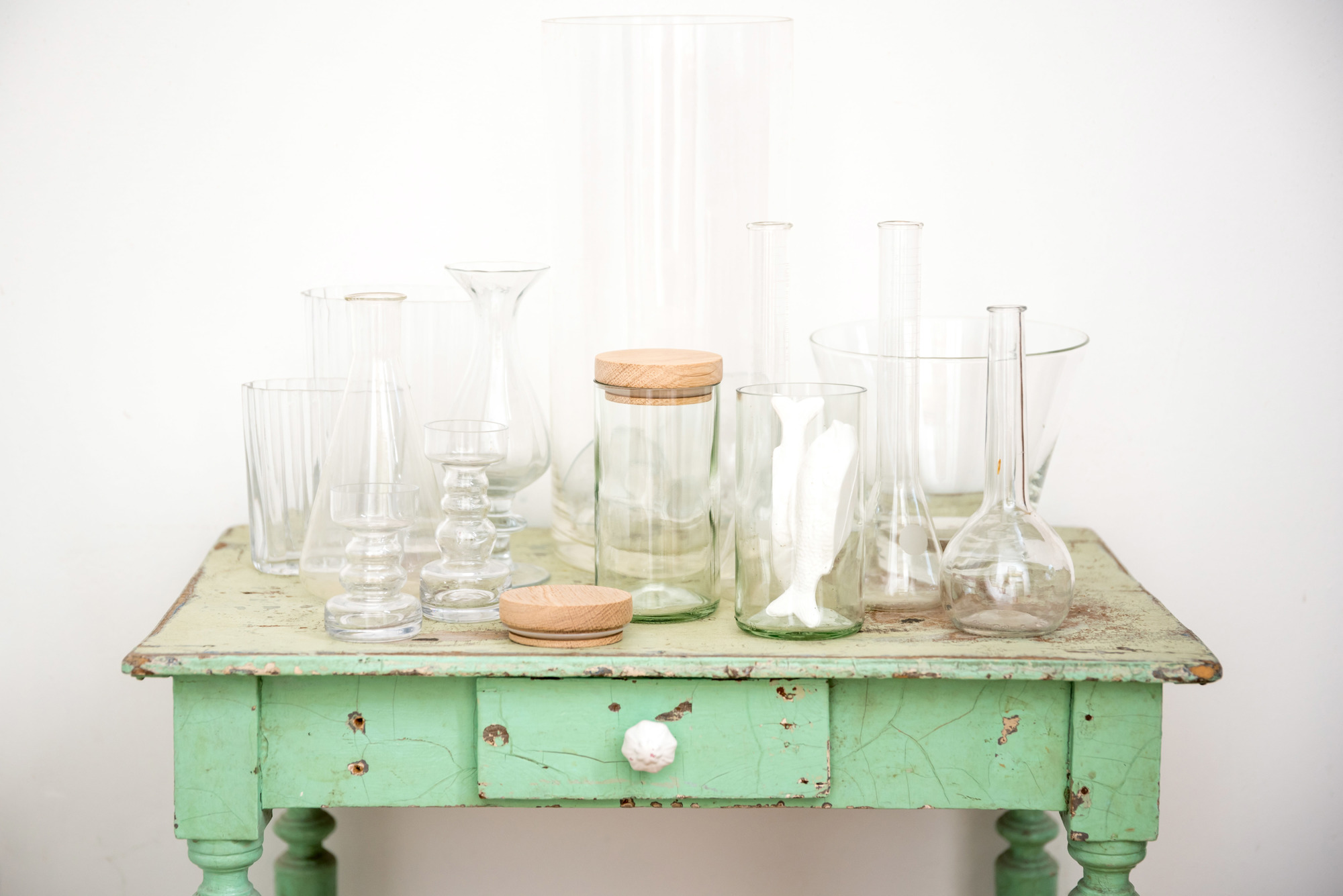 Glass Storage Clear Side by Side SINGLE PIECES