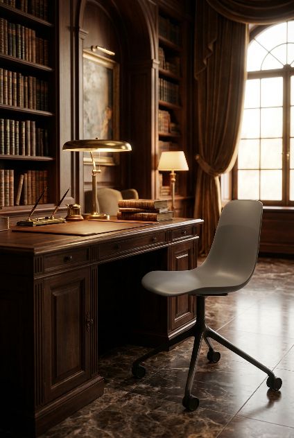 Elephantino chair with castors Kristalia