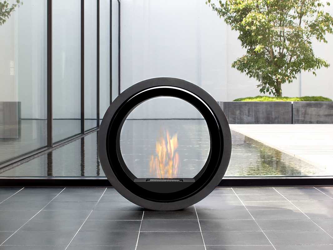 Roll Fire Rollable Fireplace with Tenderflame Burner Conmoto SINGLE PIECES