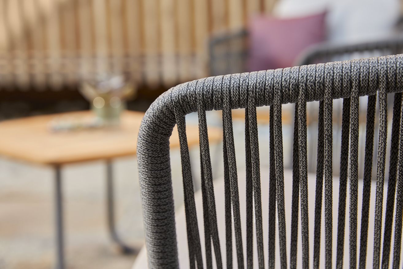 Denia Dining Armchair Outdoor with Seat and Backrest Upholstery Zori Matcha Weishäupl 