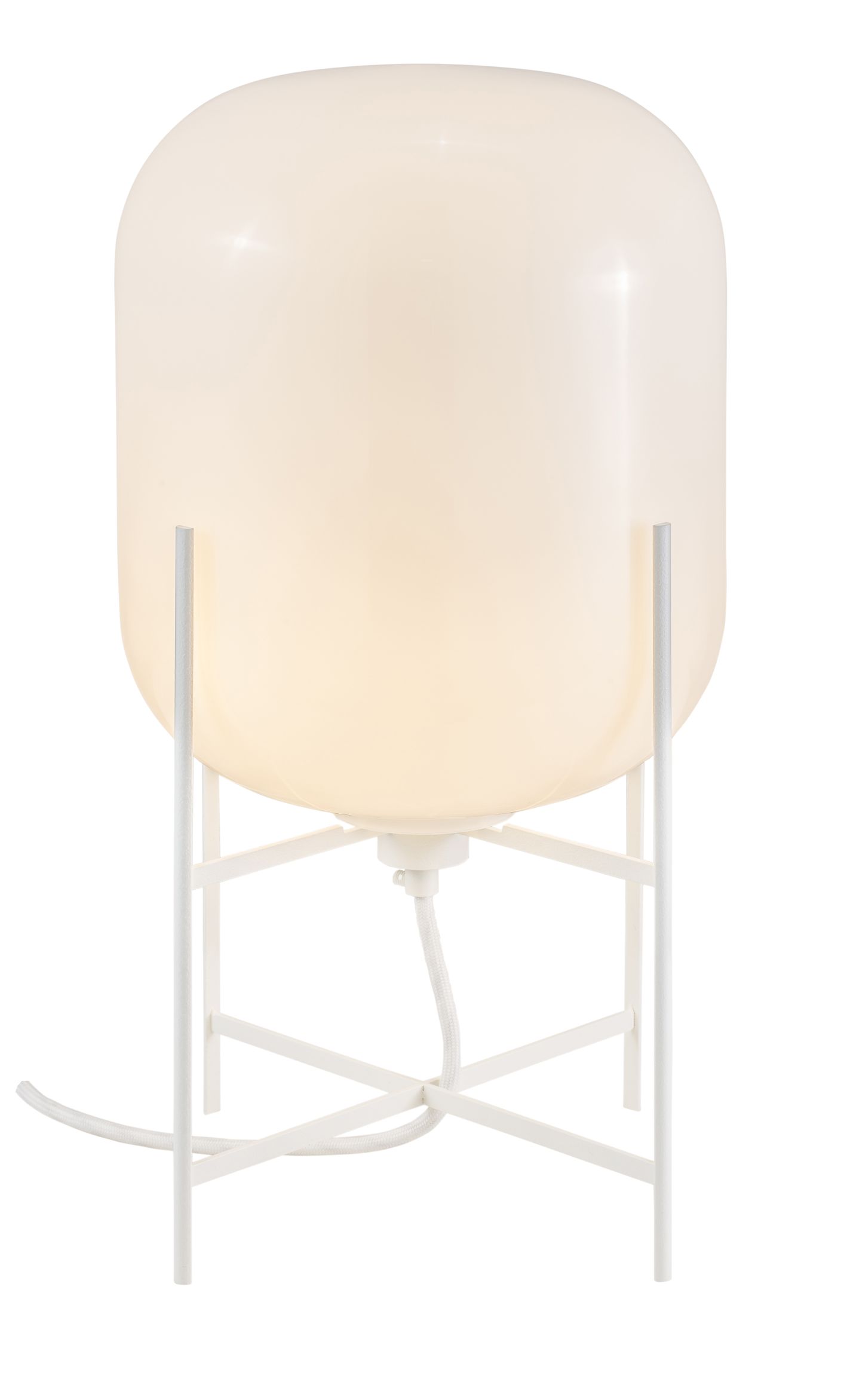 Oda Small table lamp white frame / white glass Pulpo
