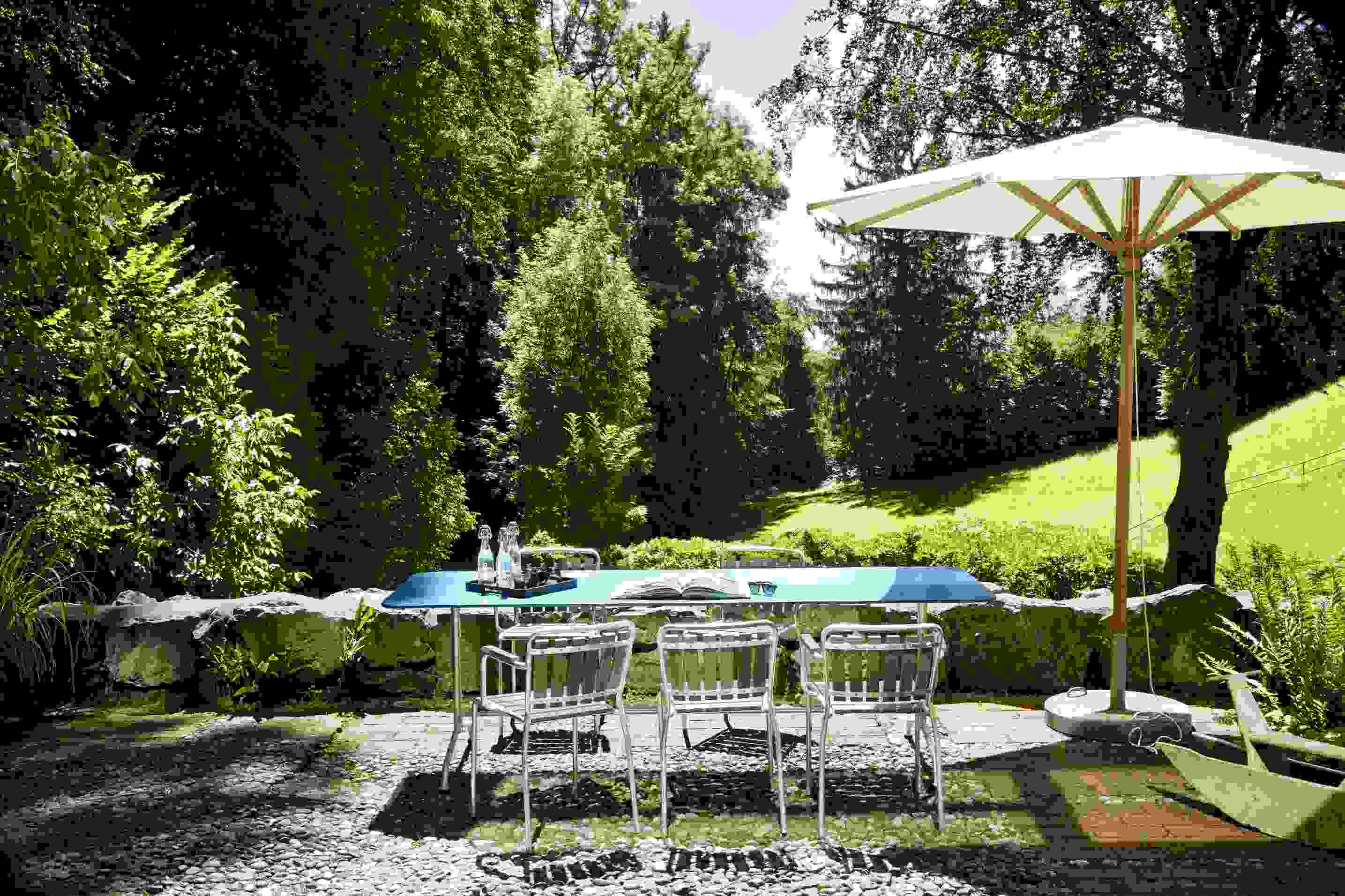 Haefeli outdoor dining table W 180 x D 80 x H 74 cm Embru