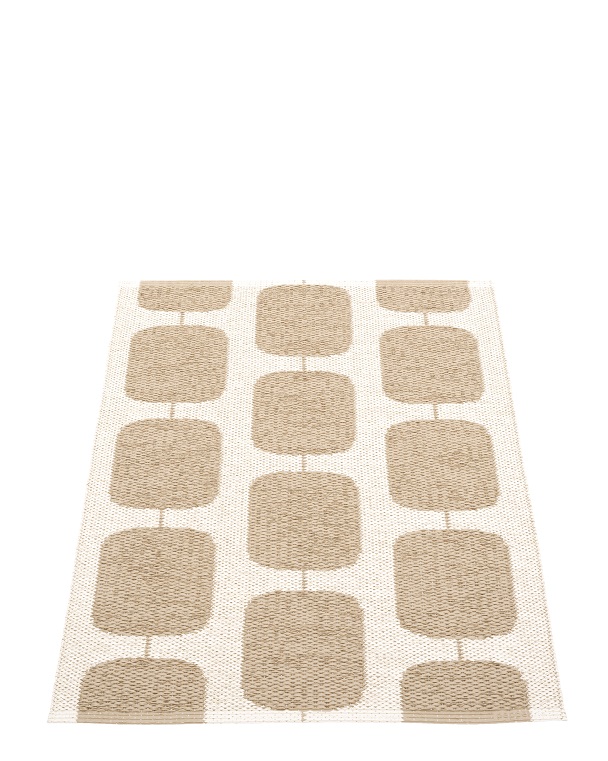 Sten Plastic carpet 70x100 cm Pappelina Nougat/Vanilla