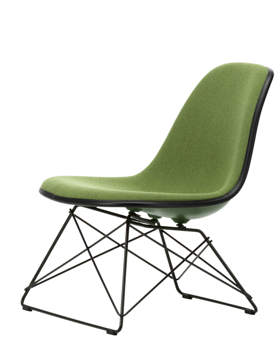 Eames Plastic Side Chair LSR Chair Fully upholstered Vitra