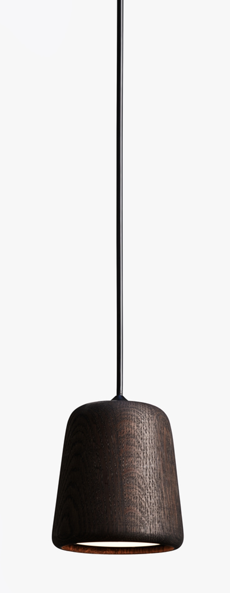 Material Pendant lamp Holz New Works-Eiche geräuchert / schwarz