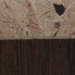 dark stained oak / sand stone