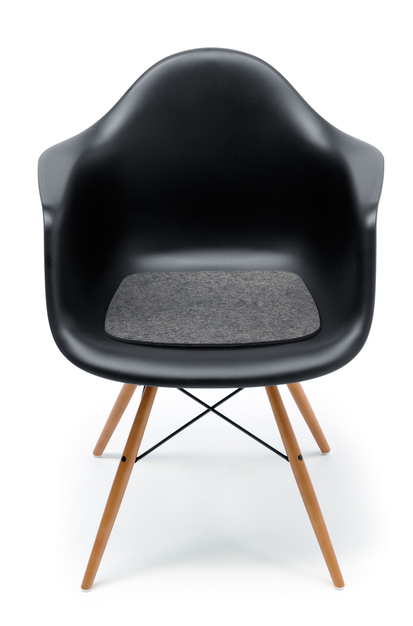Seat pad-Felt pad Eames Plastic Arm Chairs DAR / RAR / DAW / DAX Black Hey Sign SINGLE PIECES
