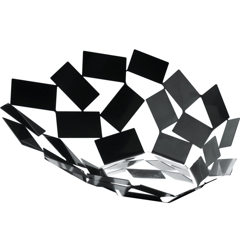 Alessi La Stanza Dello Scirocco Tafelaufsatz aus epoxidharz-lackiertem Stahl, modernes Design für Obst.