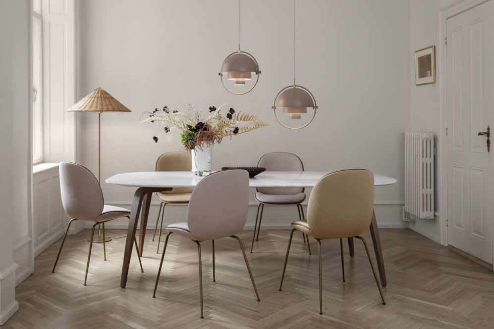 Multi-Lite pendant lamp Brass Gubi