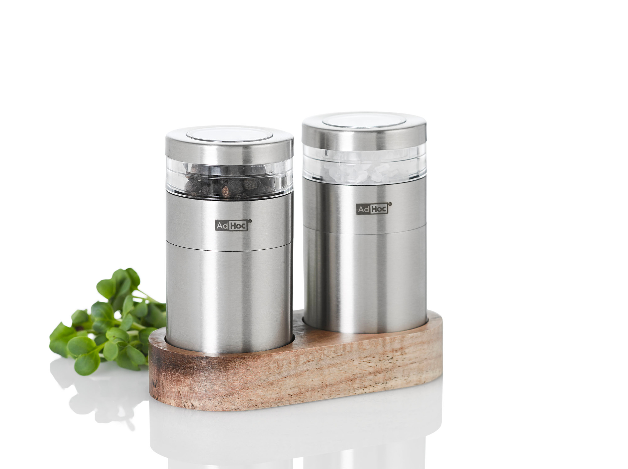 Menage Molto Pepper and Salt Mills with Tray AdHoc SINGLE PIECES