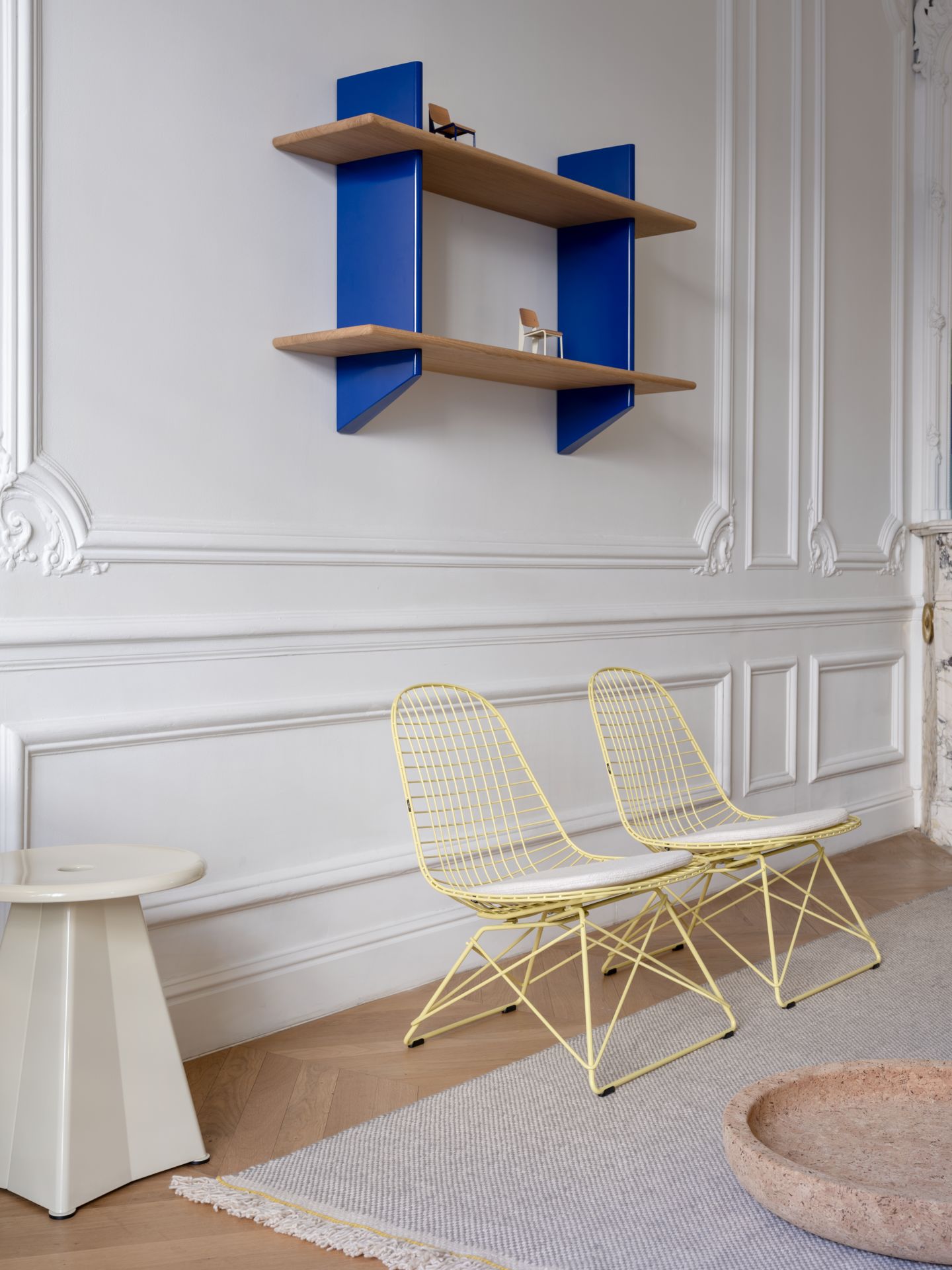 LKR-2 Wire Chair Chair with Seat and Back Cover Vitra 