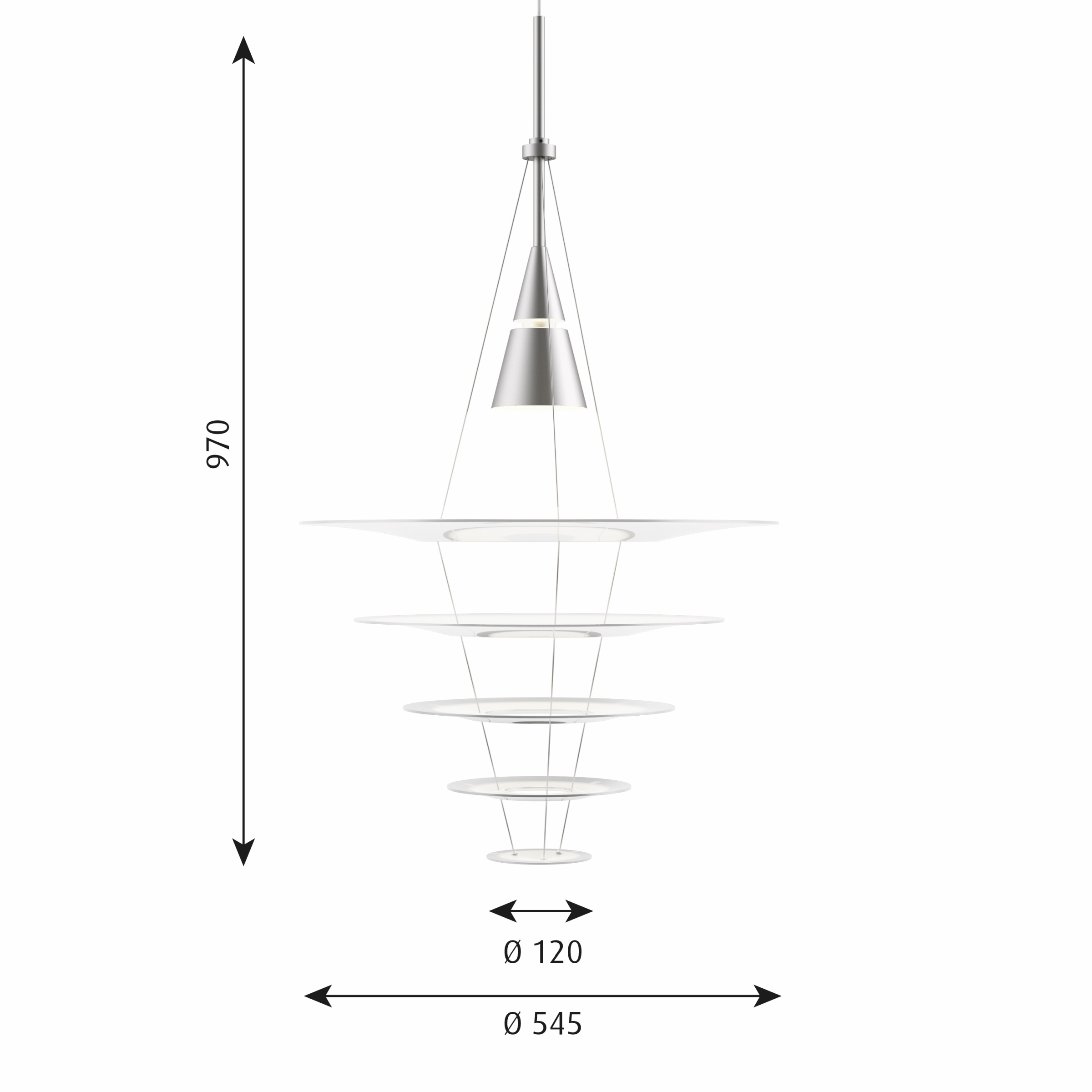 Enigma 425/545 Pendant light Louis Poulsen