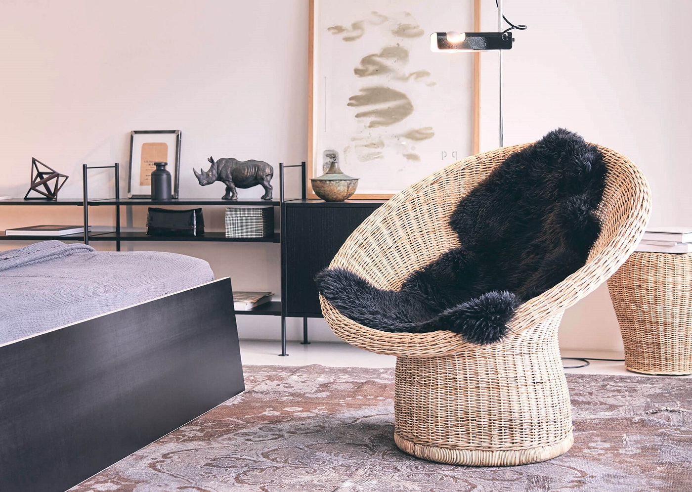 E 10 / E10 Rattan armchair Richard Lampert