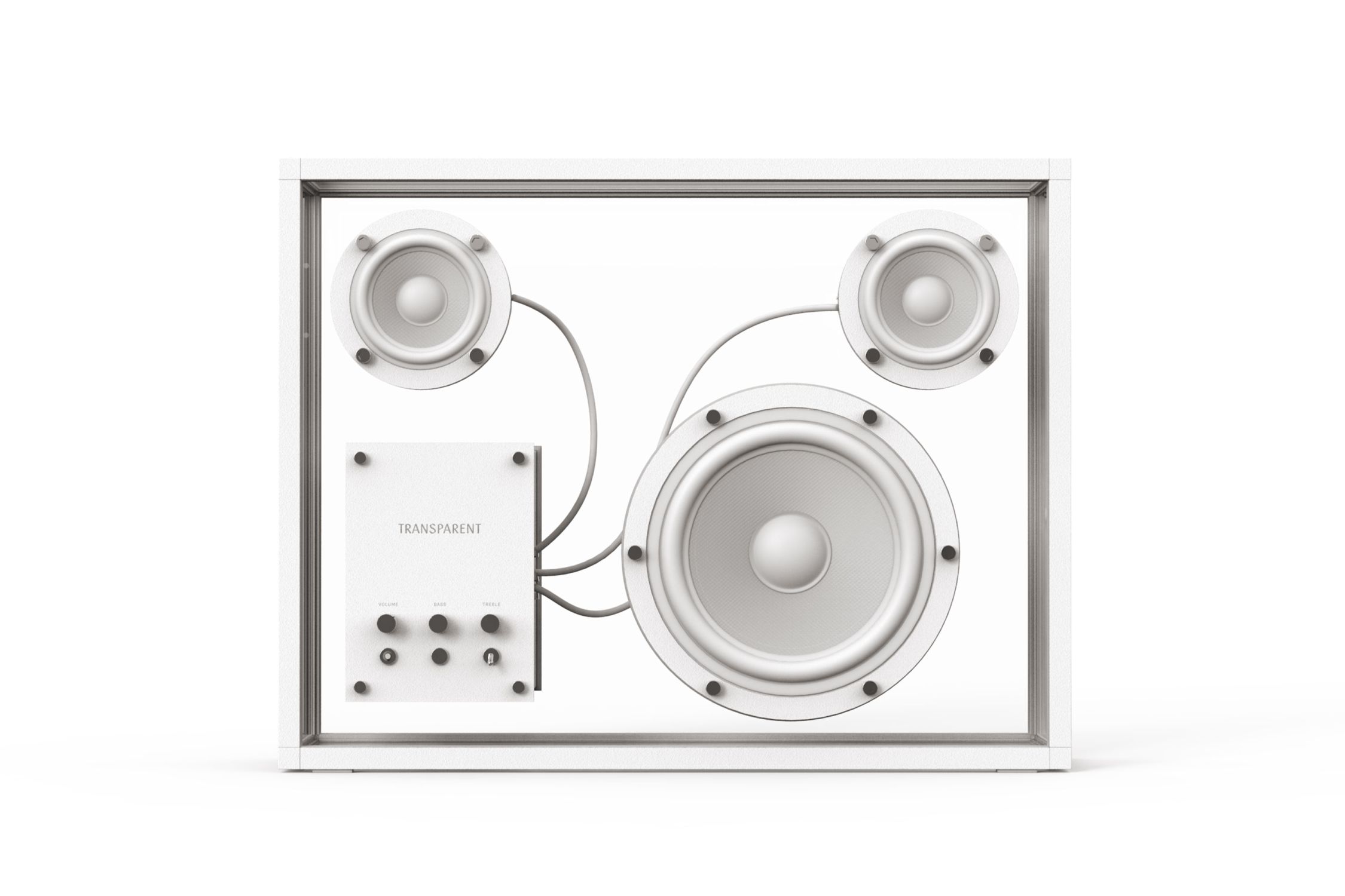 Transparent Speaker White Transparent
