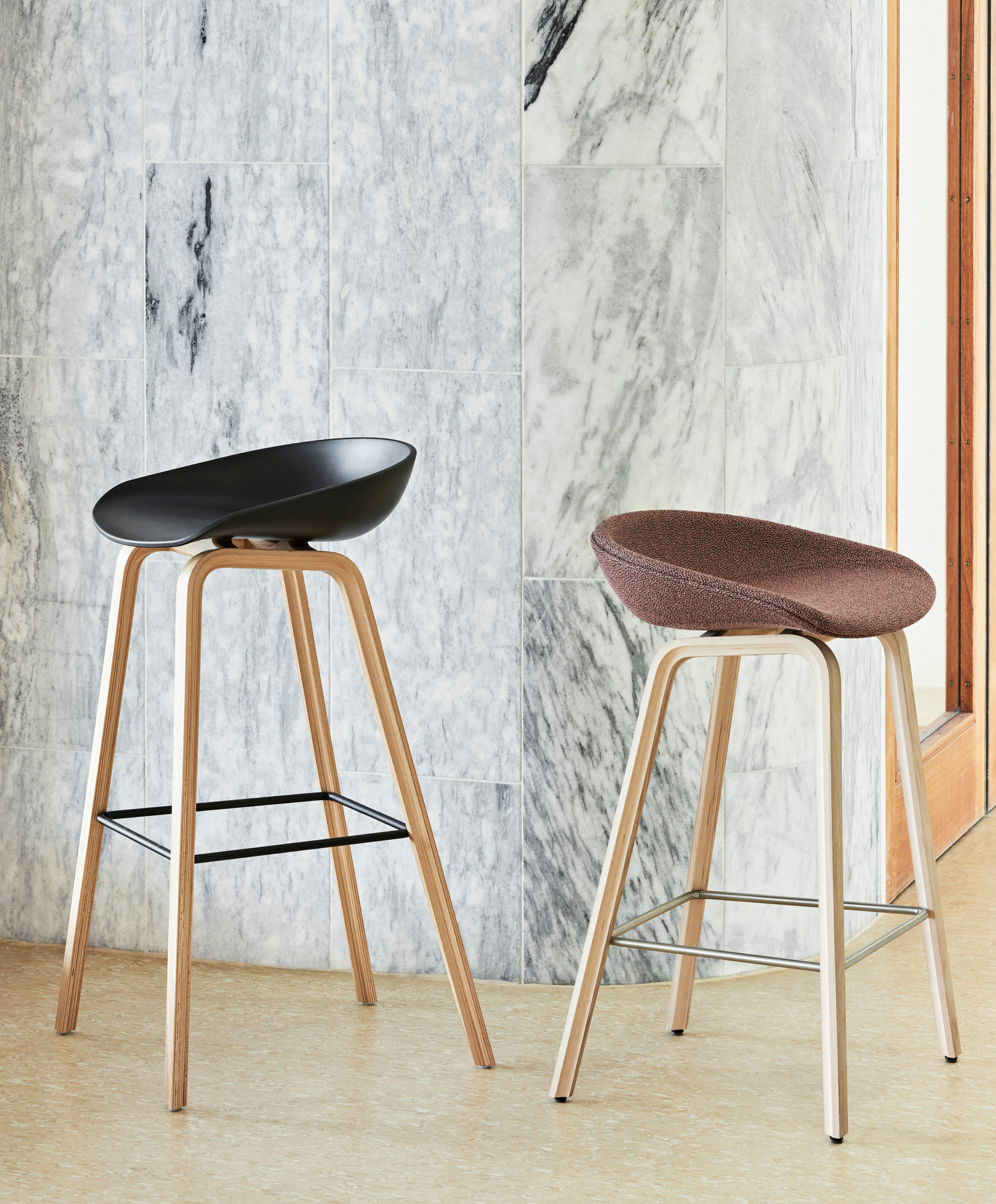 About a Stool AAS 33 / AAS33 Bar stool with full upholstery Hay