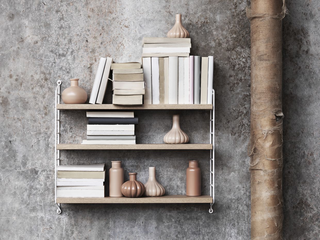 Single Piece Wall Ladder H 75 cm String Furniture  