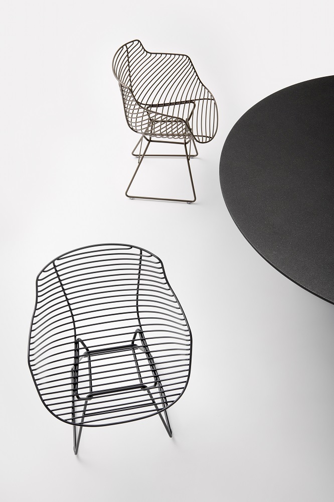 Flow Filo SLIM Indoor/Outdoor Chair Skid Frame MDF Italia 