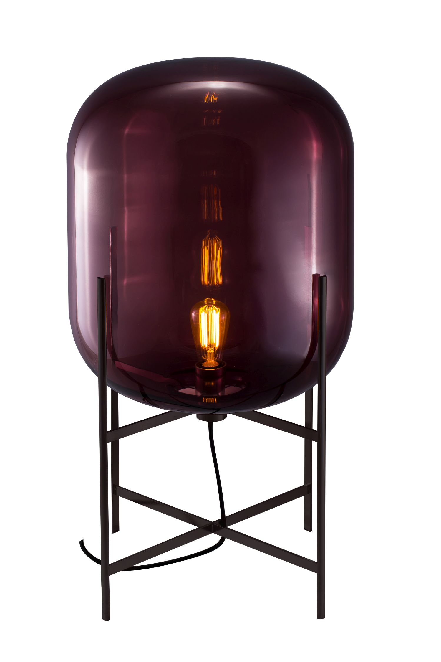 Oda Medium floor lamp aubergine Pulpo