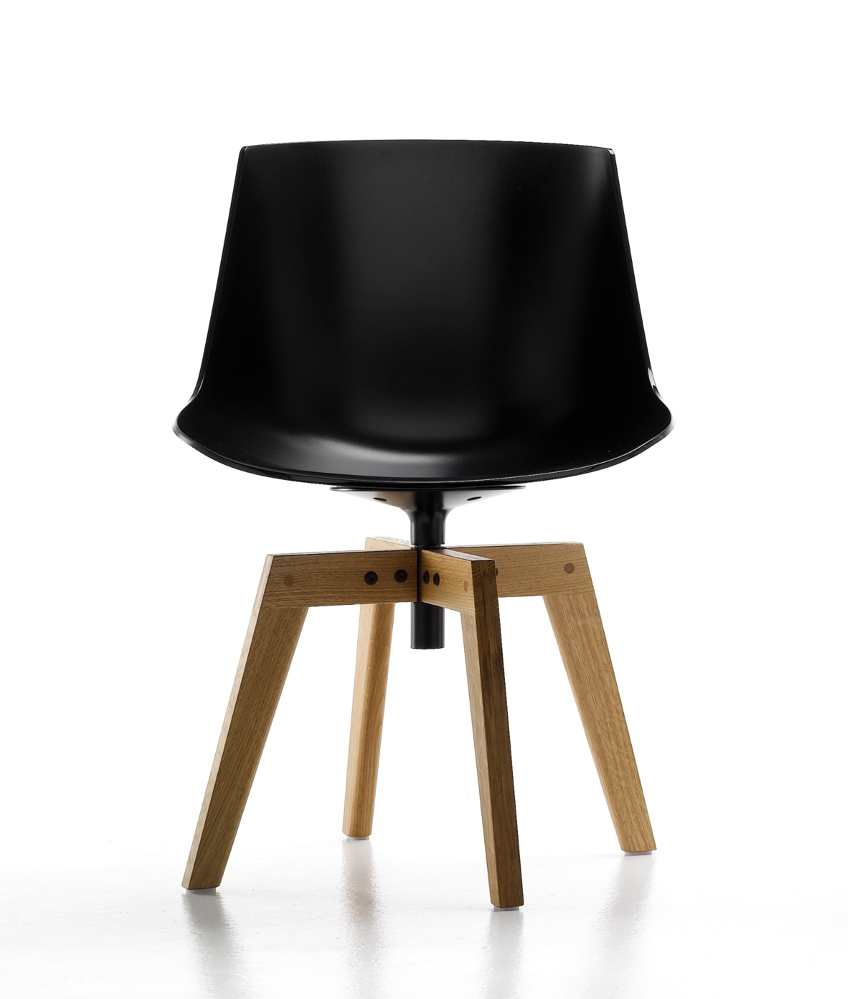 Flow Slim Armchair Oak MDF Italia-Black