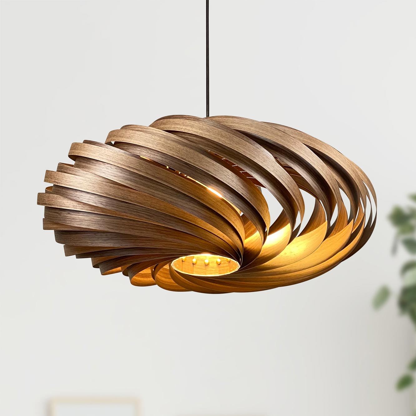 Veneria Pendant lamp Ø60 cm Walnut Gofurnit