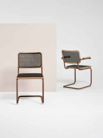 S 64 V Tubular steel classic cantilever chair Thonet