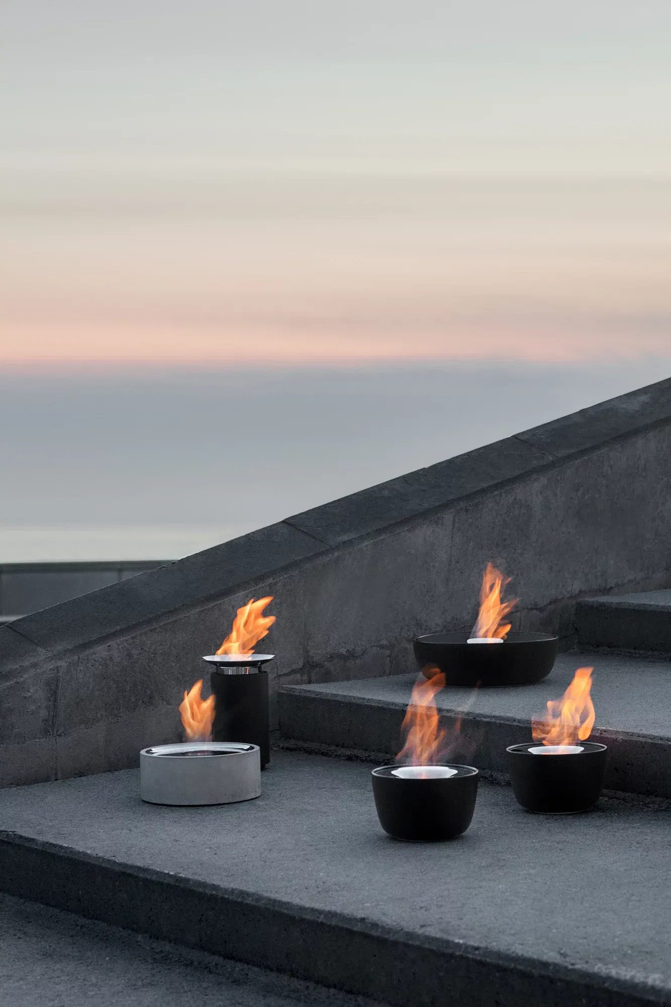 Fuoco Gel Fireplace Stainless Steel Blomus SINGLE PIECES