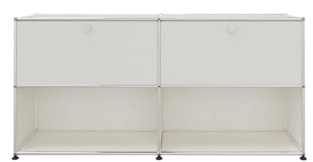 USM Haller Sideboard 2 Drawers and 2 Open Pure white - FAST DELIVERY