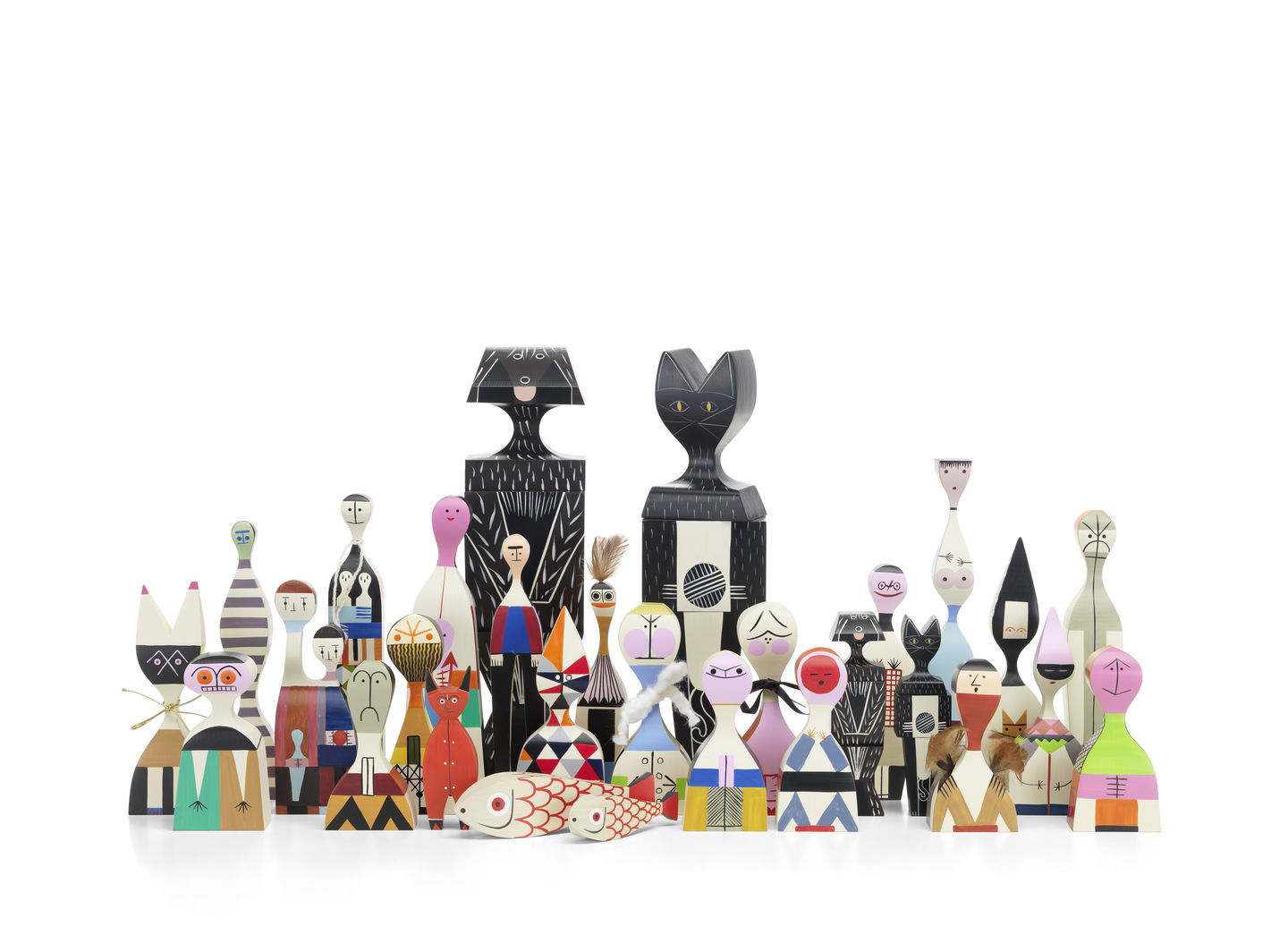 Wooden Dolls Wooden figure No 22 Vitra SINGLE PIECES
