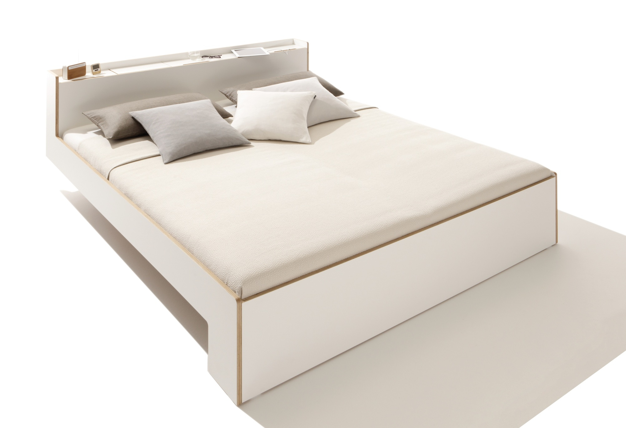 Nook Double bed CPL White Müller Möbelwerkstätten NK140