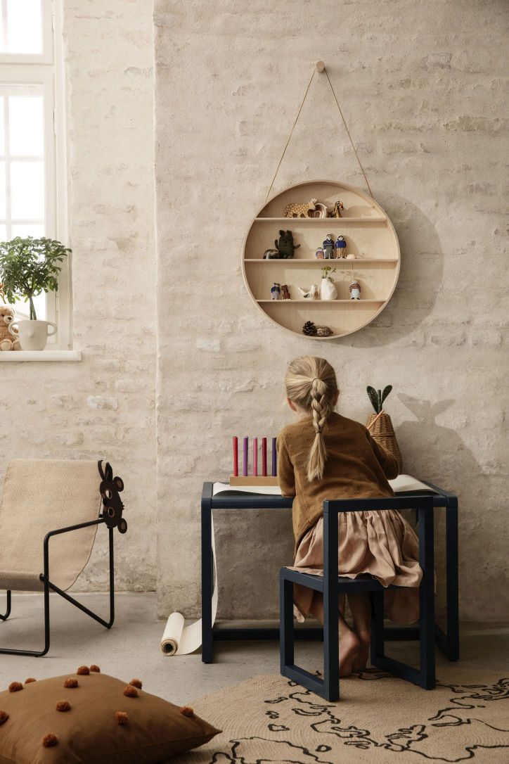 Little Architect Desk Dark Blue Ferm Living SINGLE PIECES