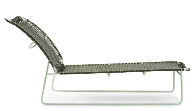 Cielo Daybed Lounger Outdoor ames Olive green - Pastel green