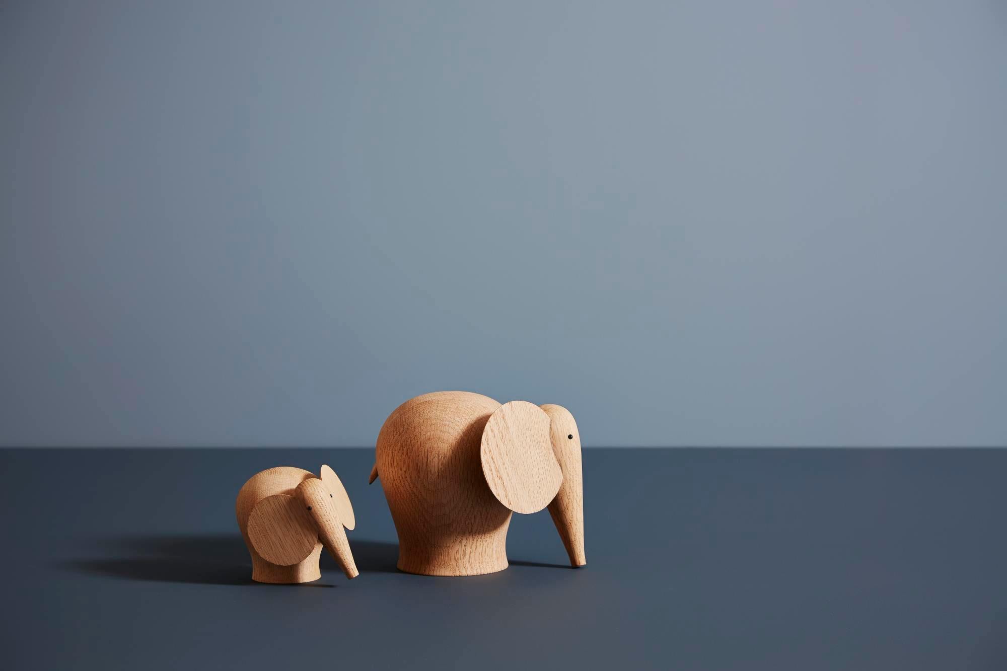 Nunu elephant Wooden elephant small Woud SINGLE PIECE